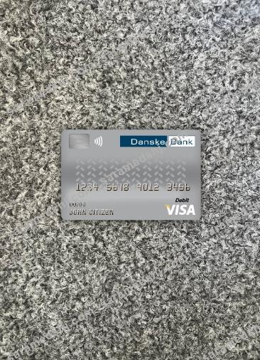 Denmark Danskebank visa debit card photolook front